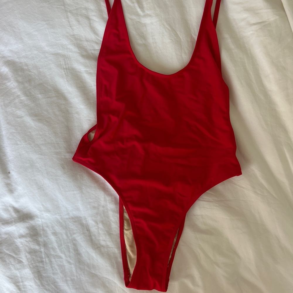 High Leg Cheeky One Piece Swimsuit